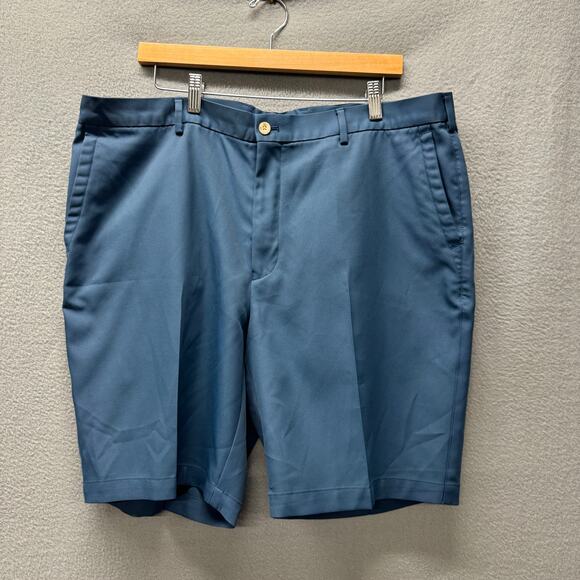 Peter Millar Golf Shorts THE OAKS Salem Crown Sport Blue Mens 40 (41x9 ACTUAL) - Picture 2 of 12